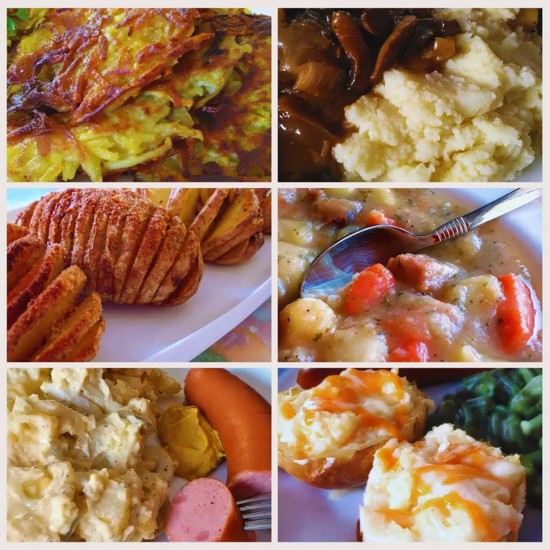 Potato Recipes Collage