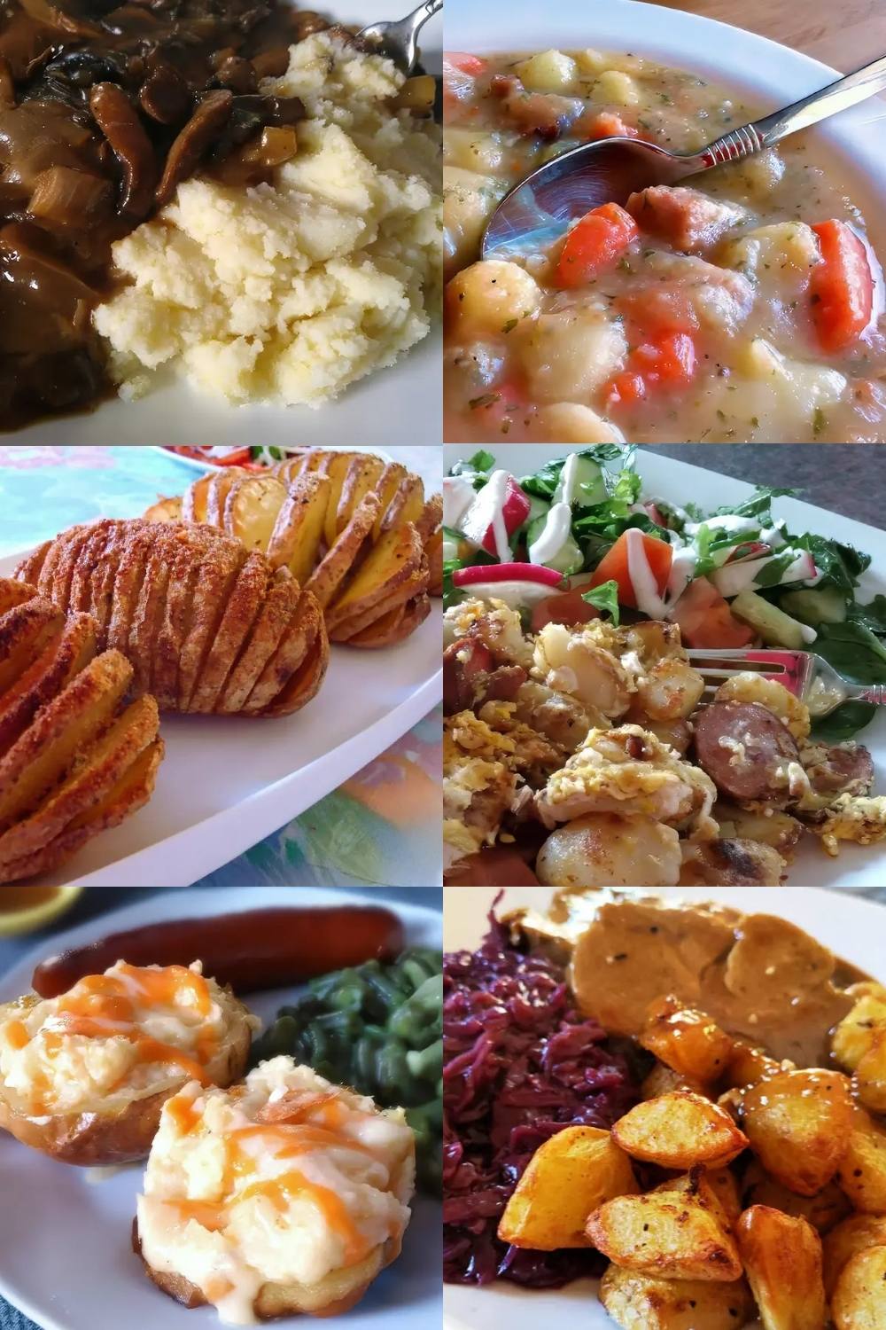 Potato Dishes Collage PIN