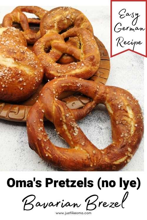 Oma shows you how to make this German pretzel recipe without lye using an easy trick. Using BAKED baking soda, your pretzels will remind you of Oktoberfest all year long.