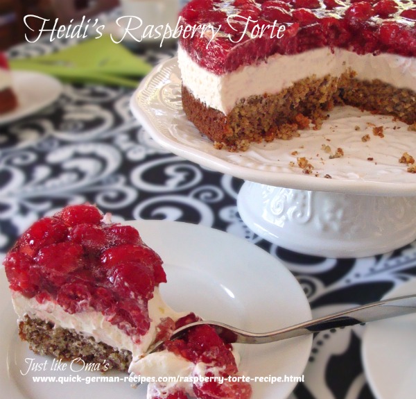️ Raspberry Torte Recipe made Just like Oma