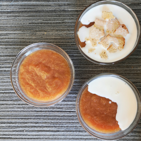 Heidi's German Rhubarb Pudding recipe is a sweet, delicious treat!