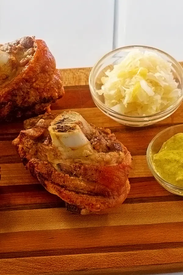 Roasted german pork hocks