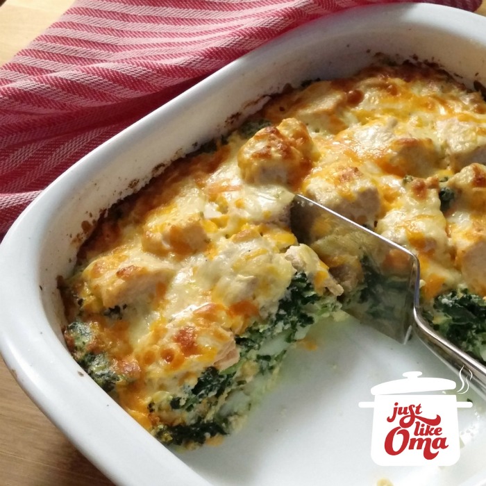 salmon and spinach casserole