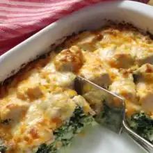 Salmon Casserole (überbackener Lacks mit Spinat)