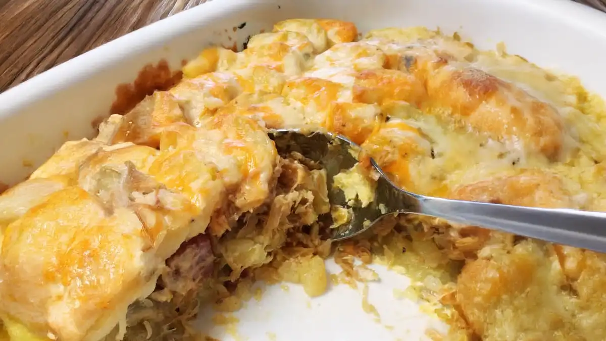 German Sauerkraut Casserole ... perfect for using up leftovers