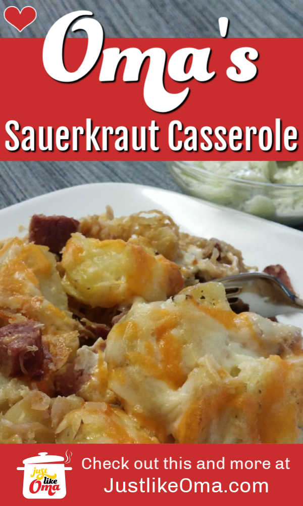 German Sauerkraut Casserole made Just like Oma