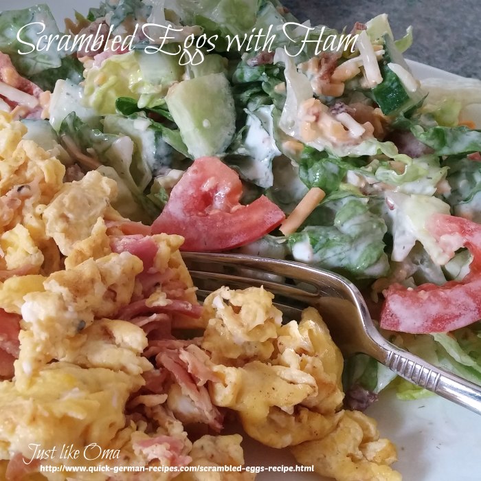 Scrambled Eggs with Ham