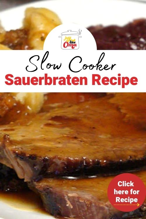Oma's Sauerbraten! Tender and flavorful