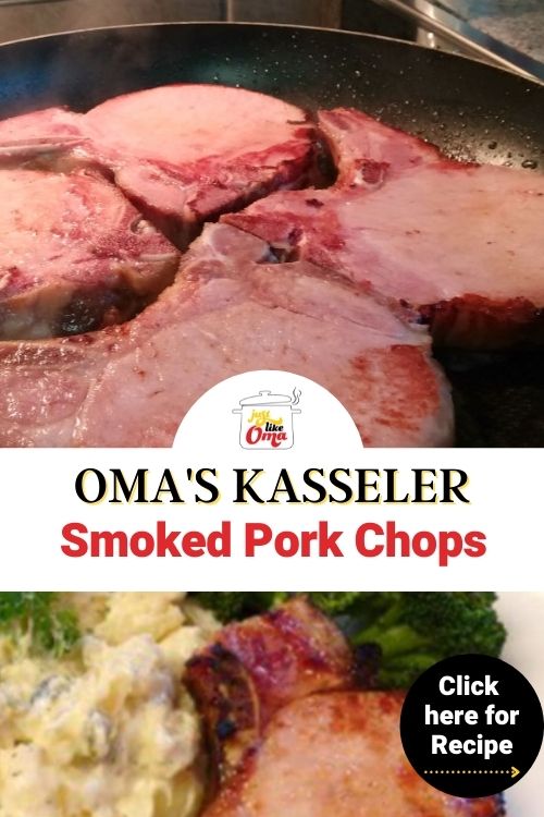 German Smoked Pork Chops -- Kasseler -- just a quick fry is all that's needed.