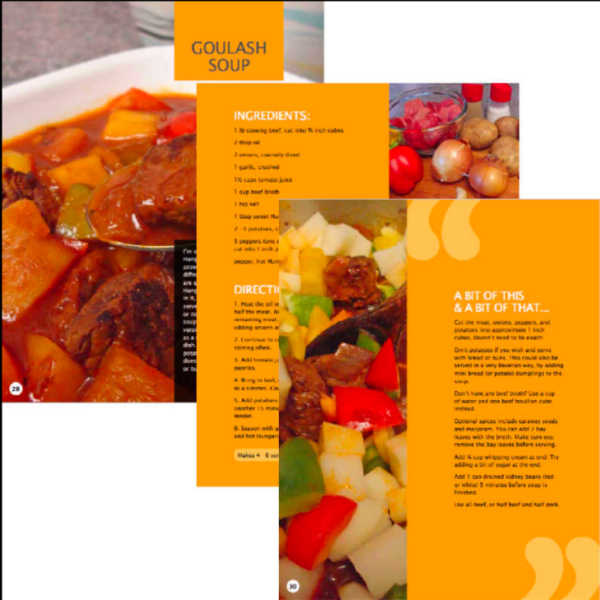 Quick Fix Soups eCookbook, inside