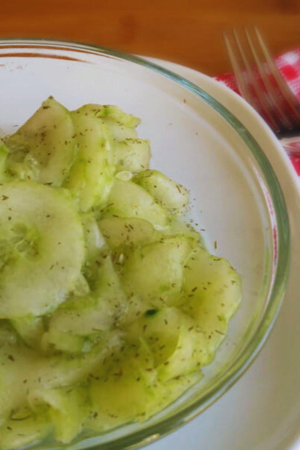 Southern German Cucumber Salad