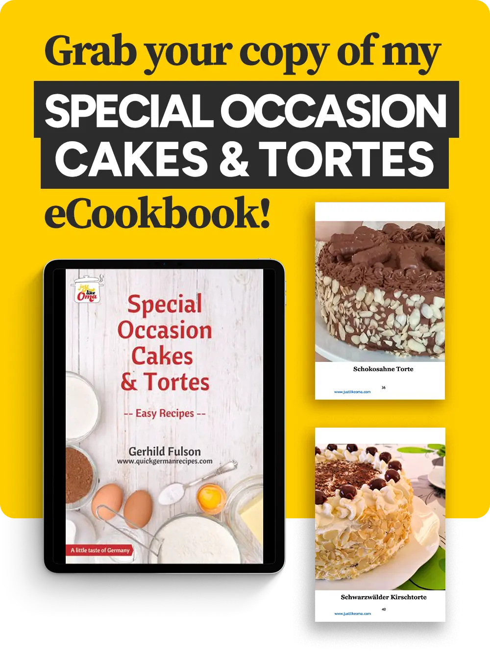 Special occasion cakes and tortes - eCookBook