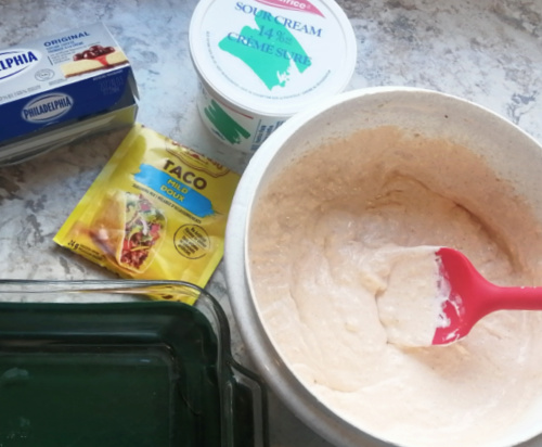 Mixing the dip Mixing the dip