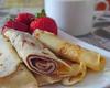 Palachinkes with strawberries