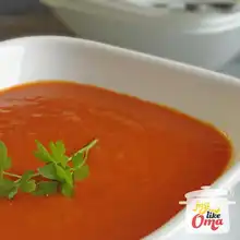 Tomato Bisque Soup (Tomaten-Bisque-Suppe)