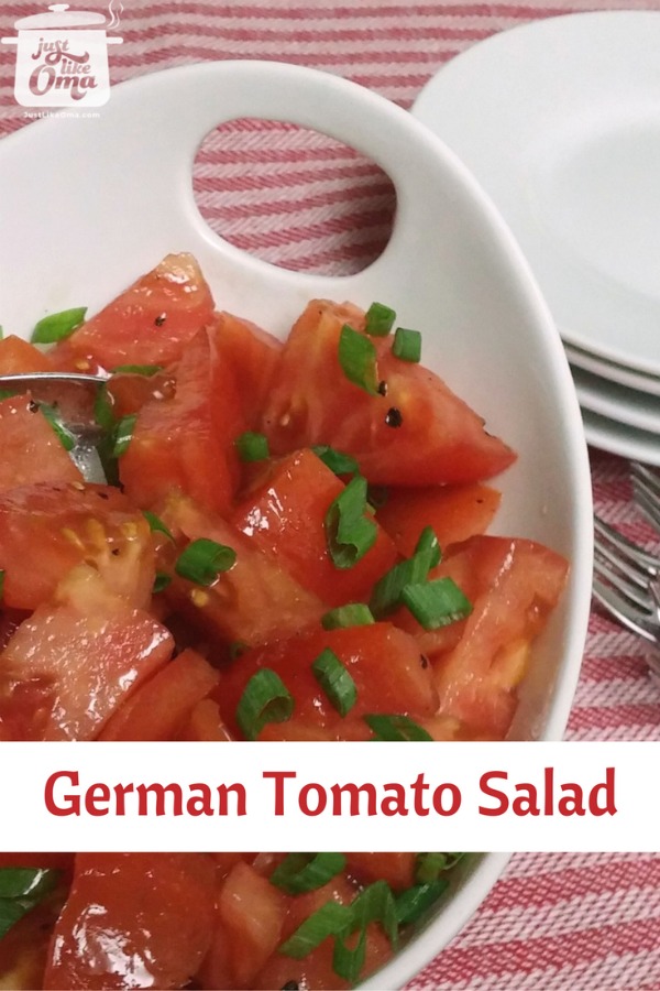 This beautiful tomato salad is perfect for summertime.
