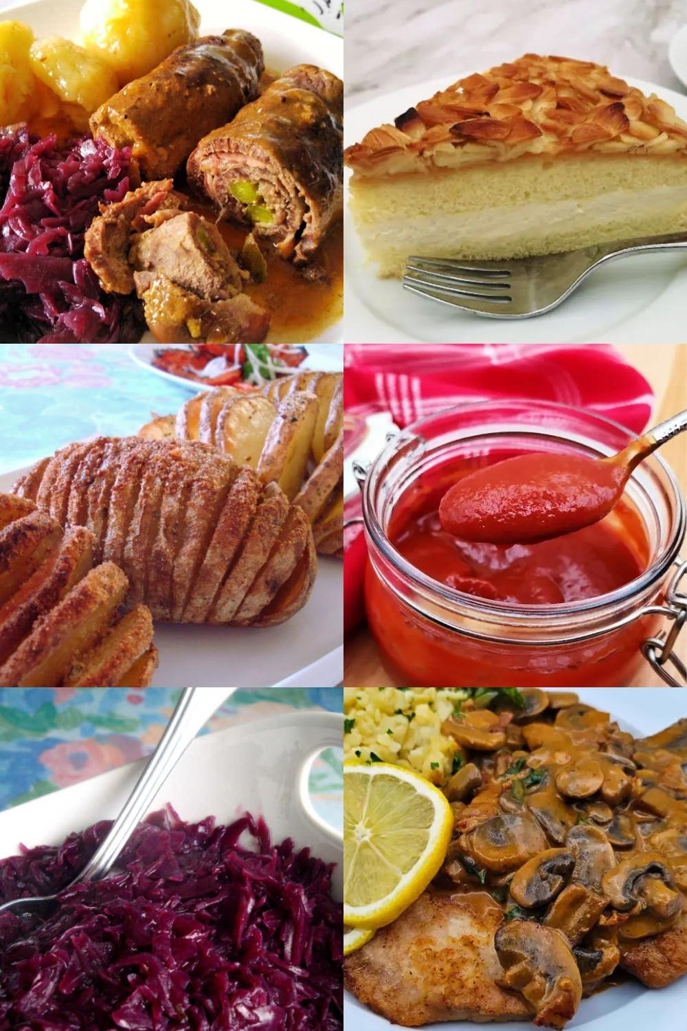 Top german foods Pinterest collage