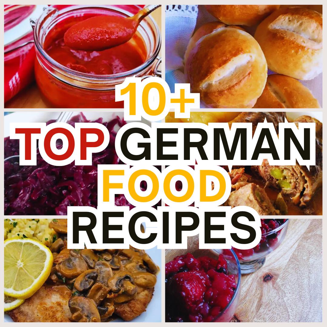 Top 10 German food recipes collage