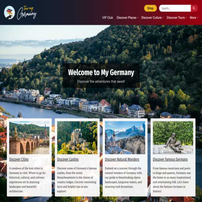 Tour My Germany Website