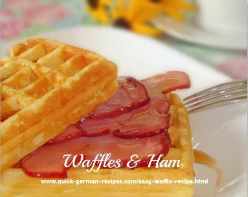 Waffles - uses all purpose flour AND whole wheat!