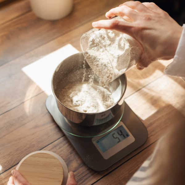 weighing flour is best