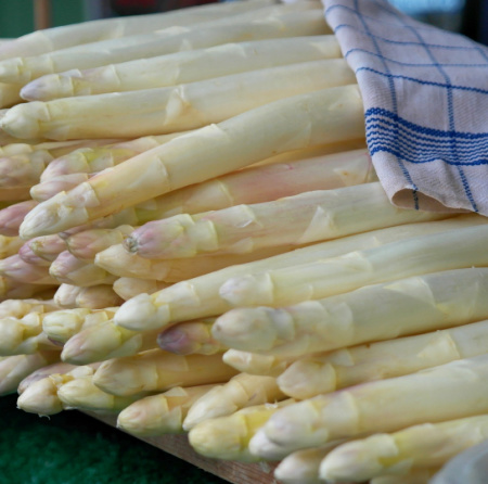 The amazingly known and praised German white asparagus! Looks beautiful and lecker. The amazingly known and praised German white asparagus! Looks beautiful and lecker.