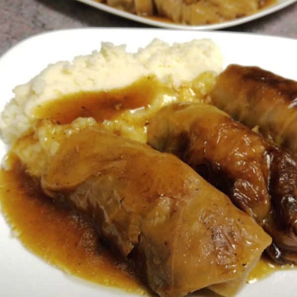 German Cabbage Rolls...so yummy with brown gravy. Truly authentic German recipe!