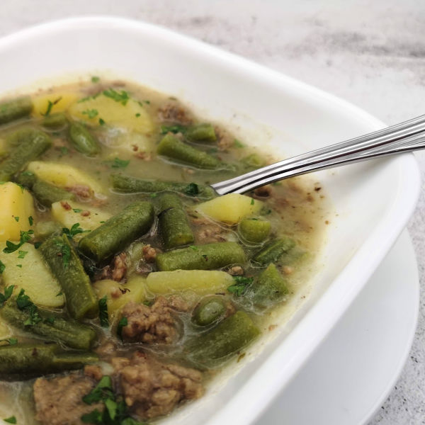 Easy German Green Bean Soup Recipe ~ Oma's Grüne Bohnensuppe
