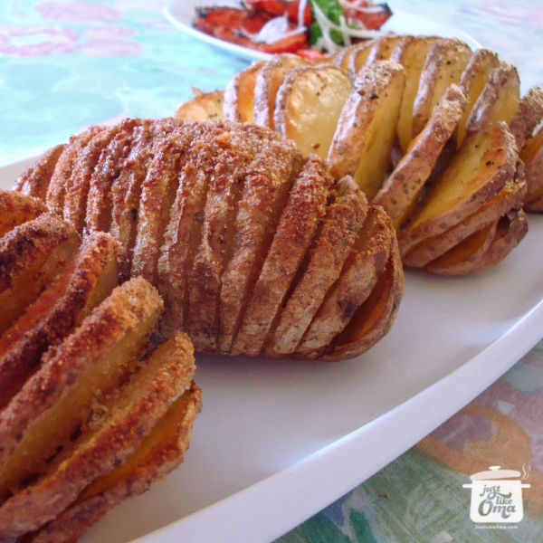 Hasselback Potatoes made Just like Oma