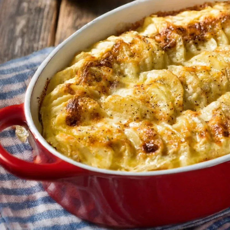 German scalloped potatoes and made with whipping cream, of course (gluten-free!)