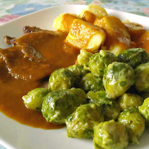 Brussels Sprouts - German-style made just like Oma.