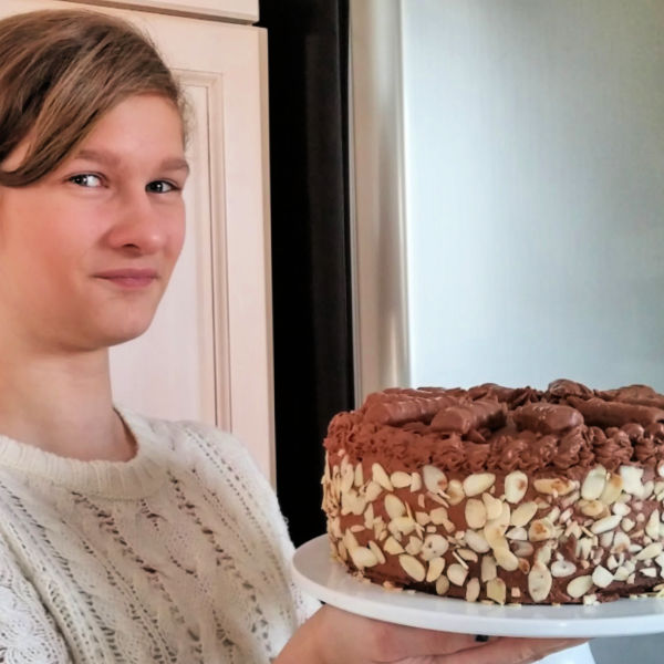 Most shared German Chocolate Cream Torte! Such a creamy treat!
