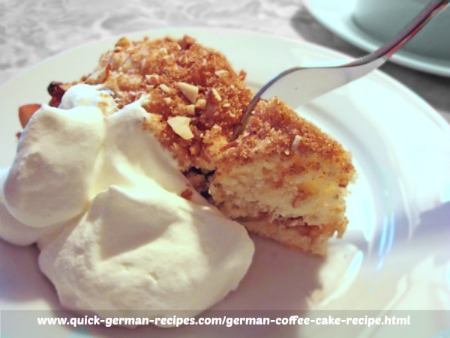 Coffee Cake - with cinnamon, nuts, brown sugar, and raisins