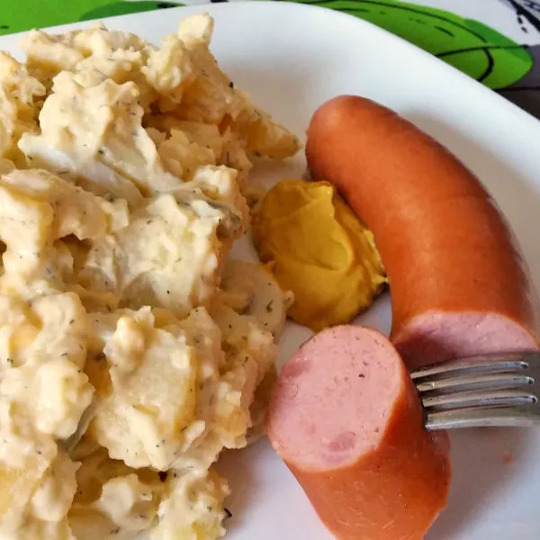 Oma's best German potato salad recipe with dill is traditional in northern Germany. Yes, it's with mayonnaise. In the South, it's without mayo. Both authentic and wunderbar!