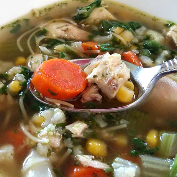 Homemade Chicken Noodle Soup -- easily, just like Oma made!