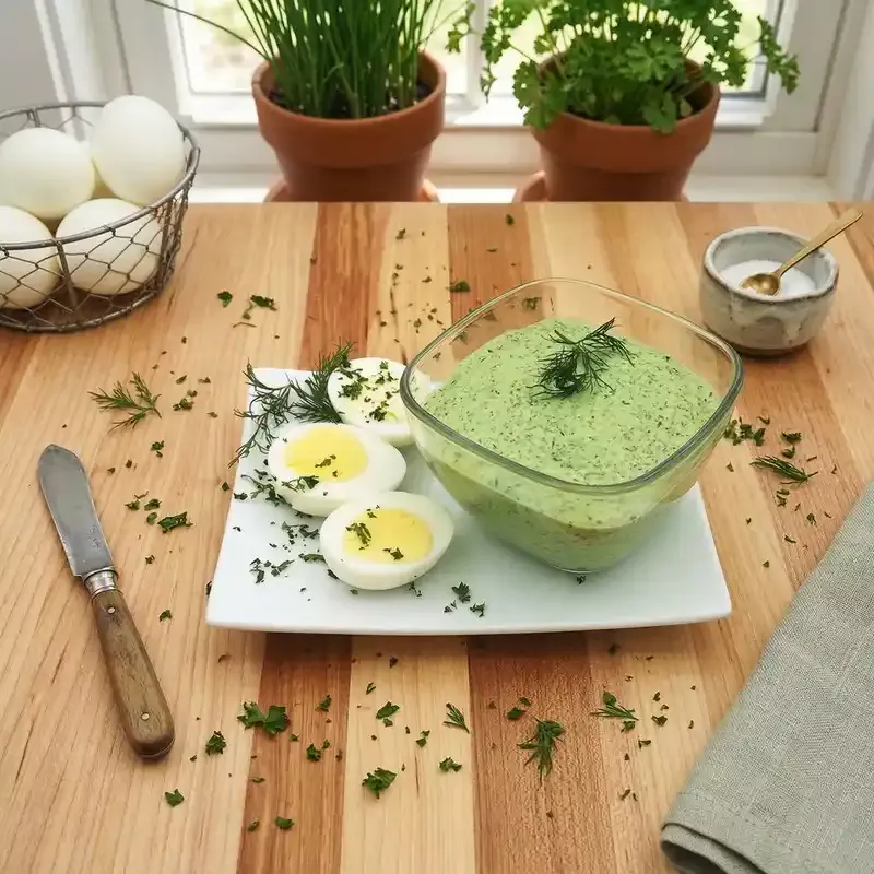 Frankfurt Green Sauce Recipe - Oma's Frankfurter Grüne Sosse