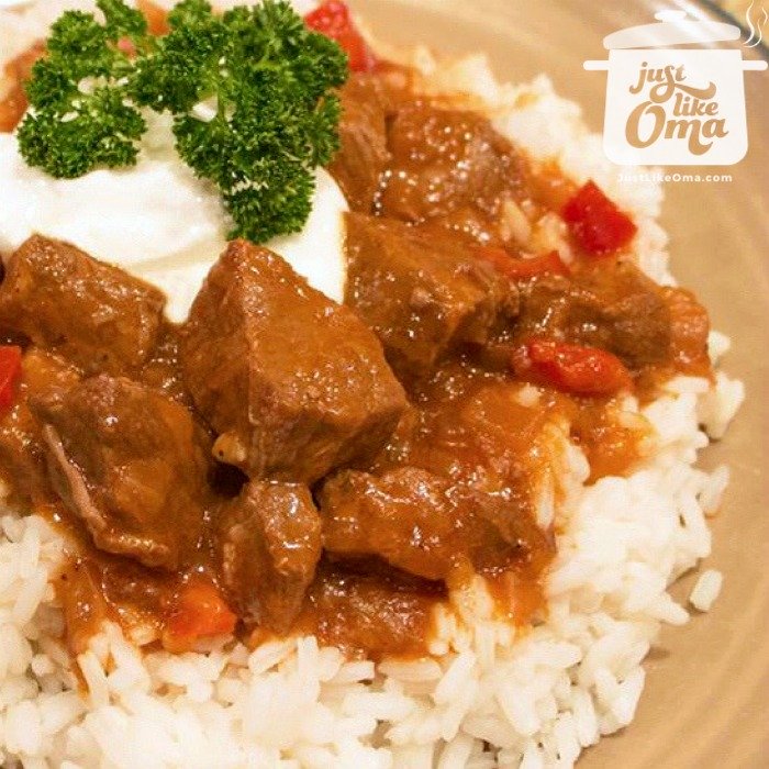 Anna's German Goulash made in a slow cooker!