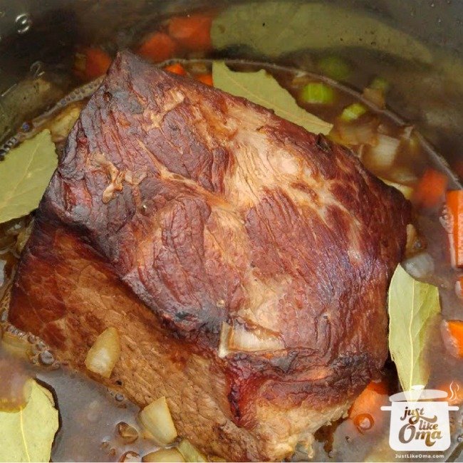 Sauerbraten, made in an Instant Pot pressure cooker!