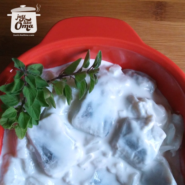 Wunderbar! Creamy sweet and sour herring salad