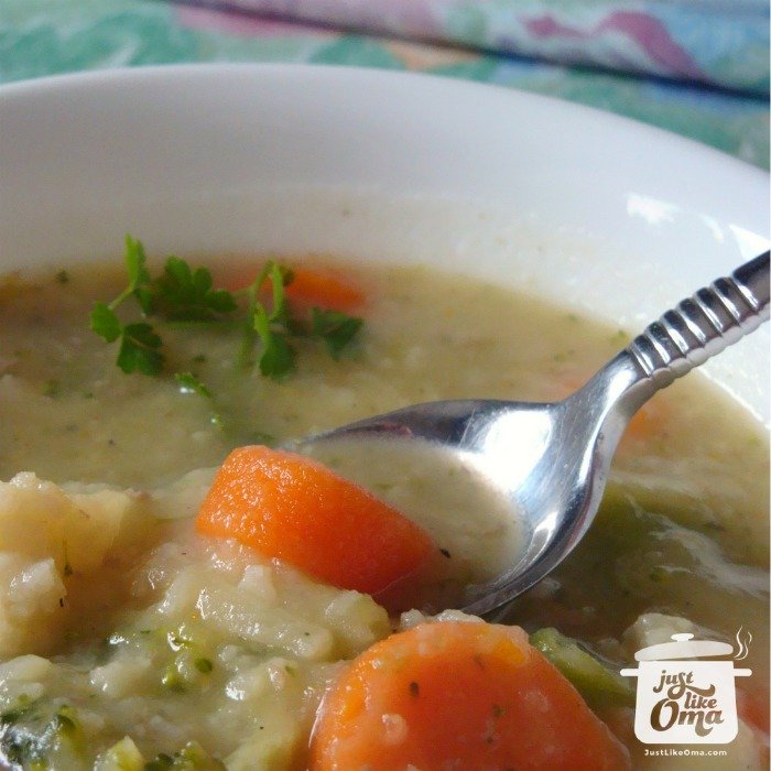 Homemade Potato Soup made Just like Oma