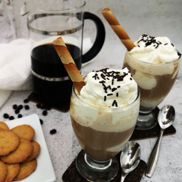 Iced Coffee, German-style! Made with coffee AND ice cream!
