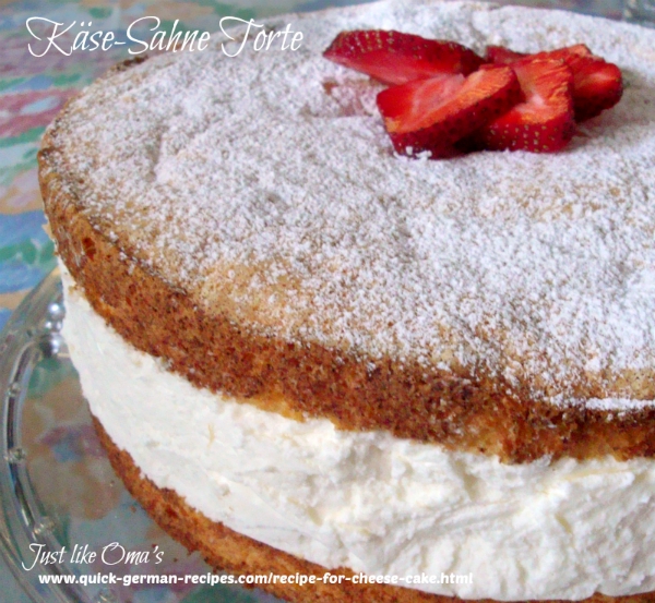 Recipe For Cheesecake Kase Sahne Torte Made Just Like Oma