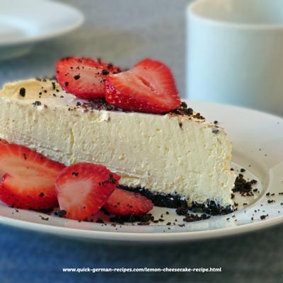 Cheesecake - lemon, no-bake version