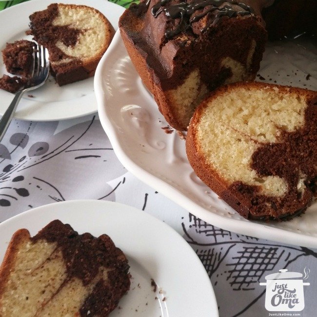 Marble Pound Cake Recipe made Just like Oma