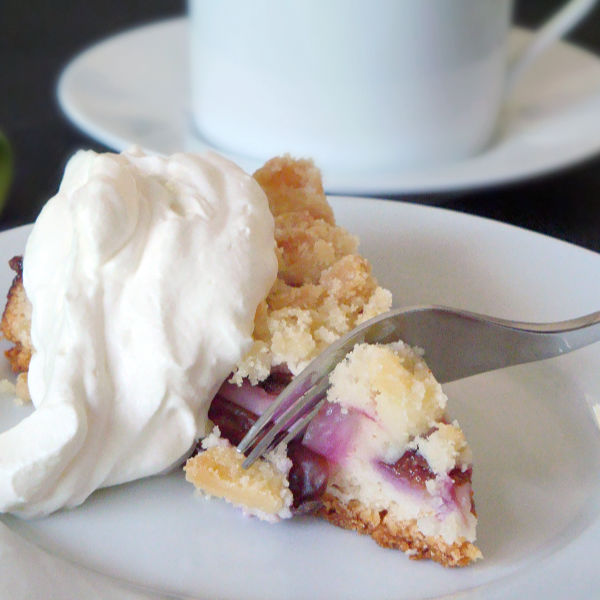 Yummy Plum Streusel Cake ... just like Oma made, with a super easy recipe.