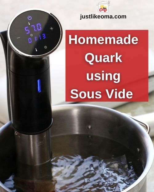 Homemade Quark recipe using a Sous Vide for making Quark to use for baking such treats as the German Cheesecake
