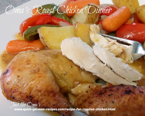 Recipe for Roasted Chicken made Just like Oma