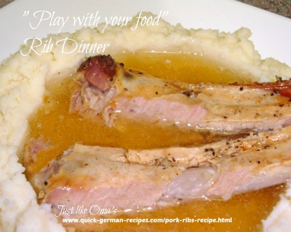 Pork Ribs Recipes (aka 'Play with your Food') made Just like Oma