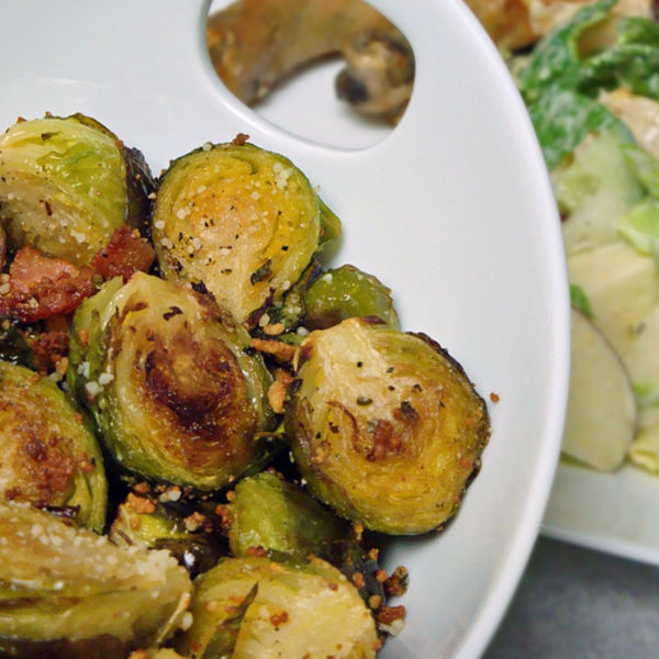 Brussel Sprouts with bacon, yum yum!