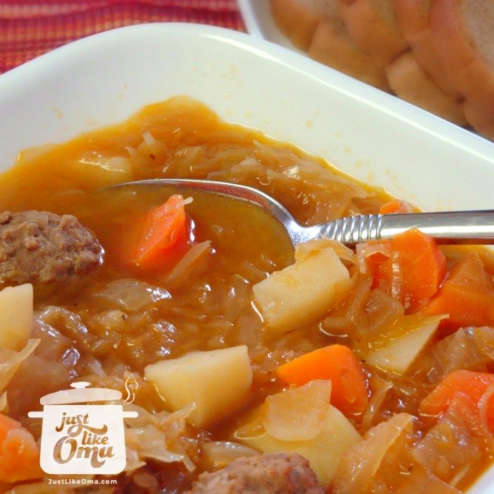Sauerkraut Soup! What can be more German than that?